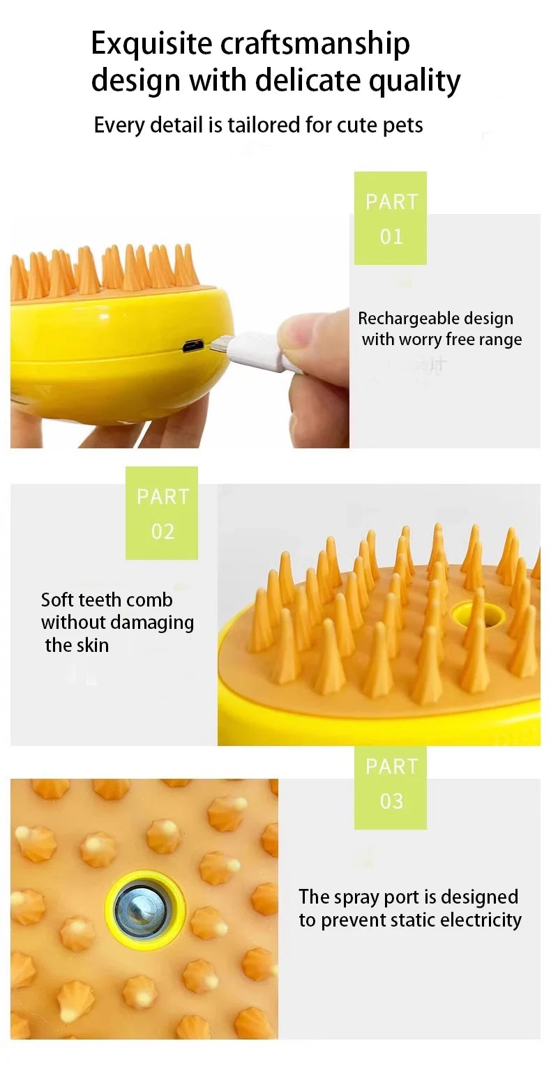 Pet massage comb